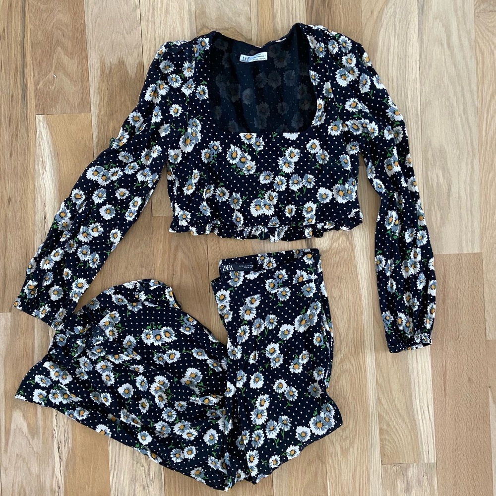 Zara Matching Set in Sunflower Print